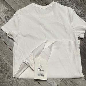 Djerf Avenue Daily T-Shirt Ribbed White